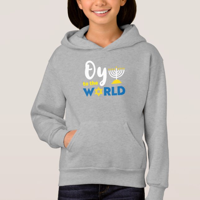 Oy To The World, Funny Happy Hanukkah (Front)