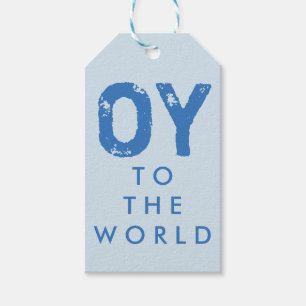 Oy to the World Hanukkah Gift Tags