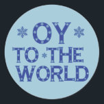 OY to the World Stickers<br><div class="desc">OY to the World Funny and Festive Holiday Humour Stickers</div>
