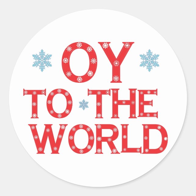 OY to the World Stickers (Front)