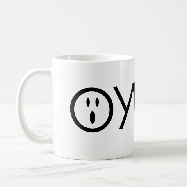 oy vey from JoyfulYiddish Coffee Mug (Left)