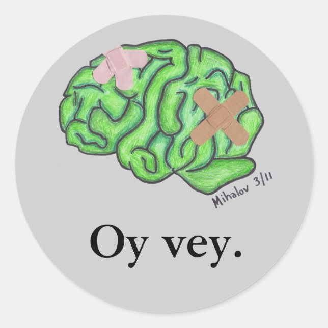 "Oy vey." stickers (Front)