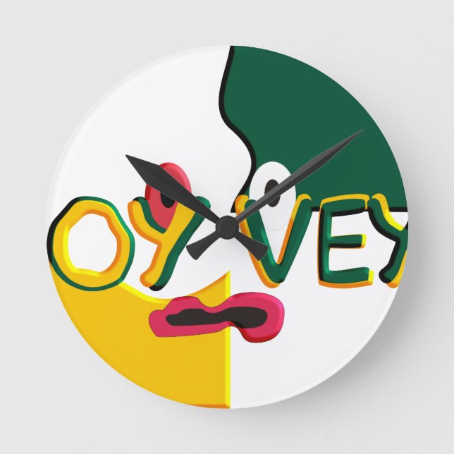 Oy Vey Wall Clock (Front)