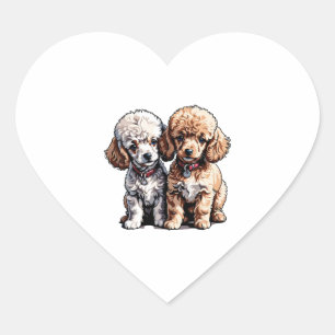 Oy With The Poodles Classic T-Shirt Heart Sticker