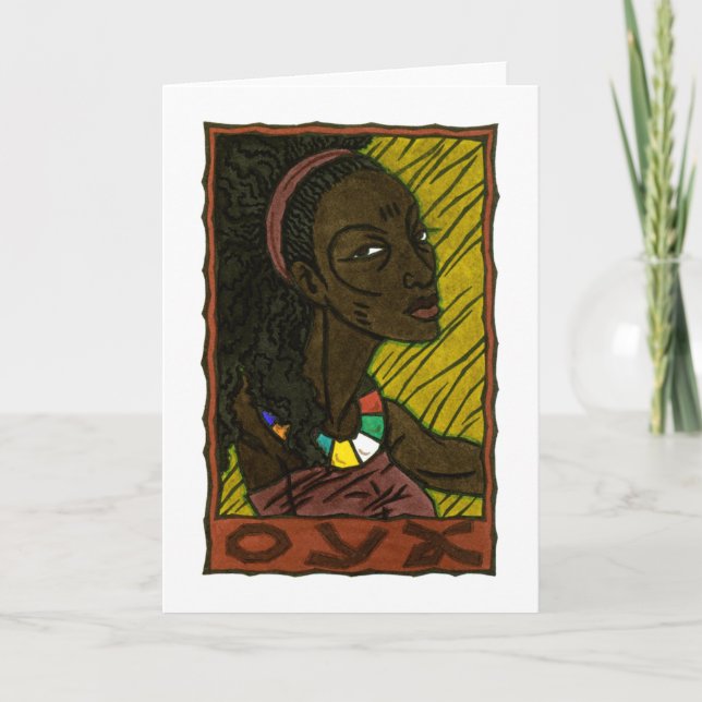 Oya Greeting Card (Front)