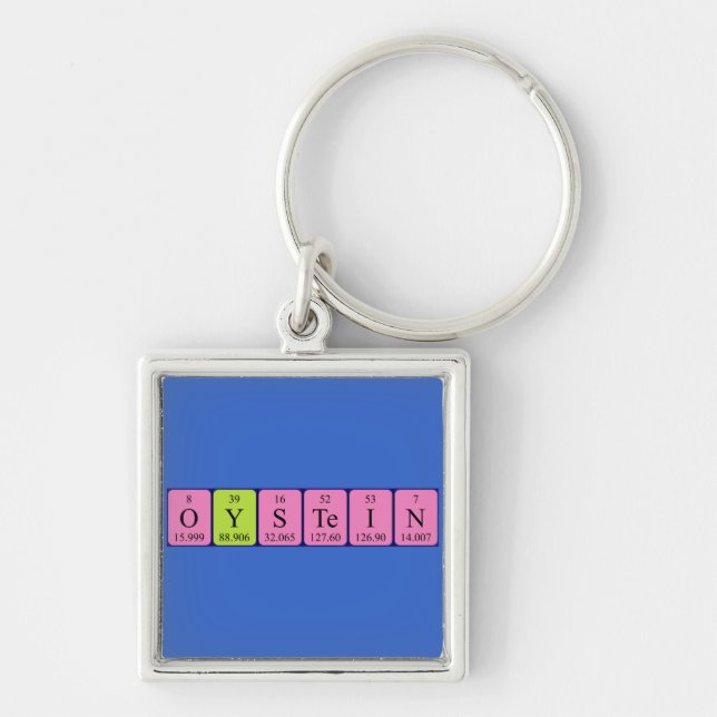 Øystein periodic table name keyring (Front)