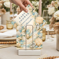 Oyster And Starfish Beach Baby Shower
