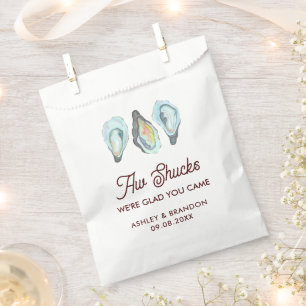 Oyster Aw Shucks We're Glad You Came Wedding Favour Bag