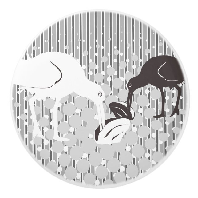 Oyster-Catcher Silhouette - Drawer Knob (Front)