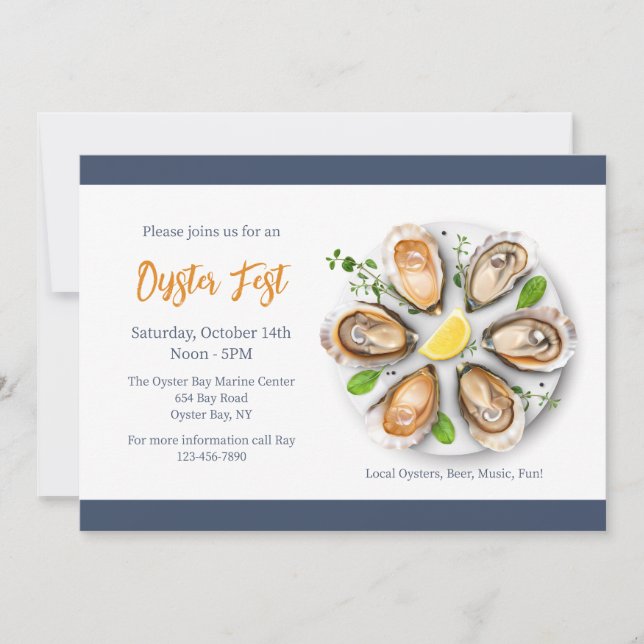 Oyster Fest Invitations (Front)