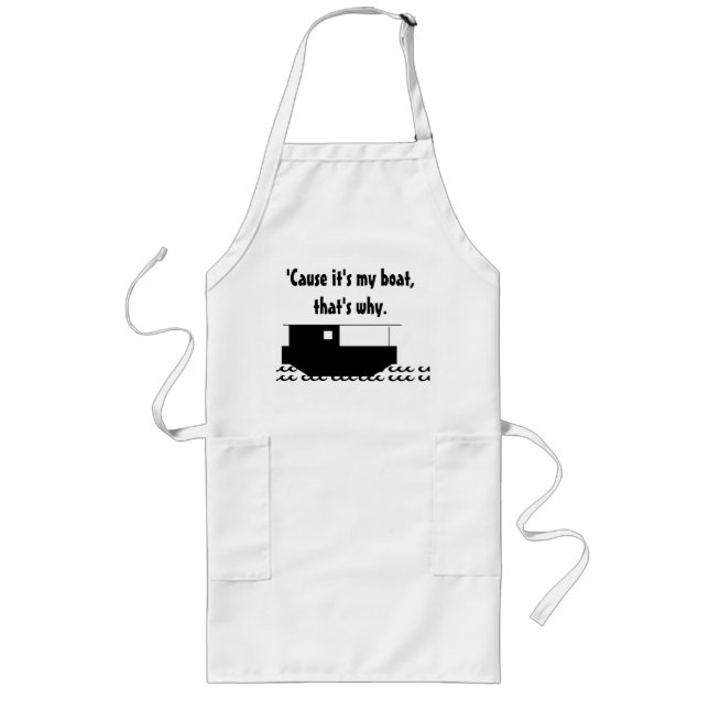Oyster Fisherman Funny Customisable Long Apron (Front)