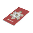 Oyster Flower Pocket Journal - Design A Red