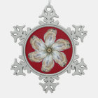Oyster Flower Snowflake Ornament - Design A