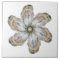 Oyster Flower Tile - Design A White