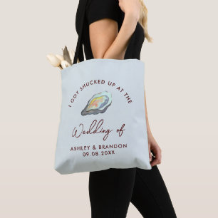 Oyster I Got Shucked Up Wedding Favor Tote Bag