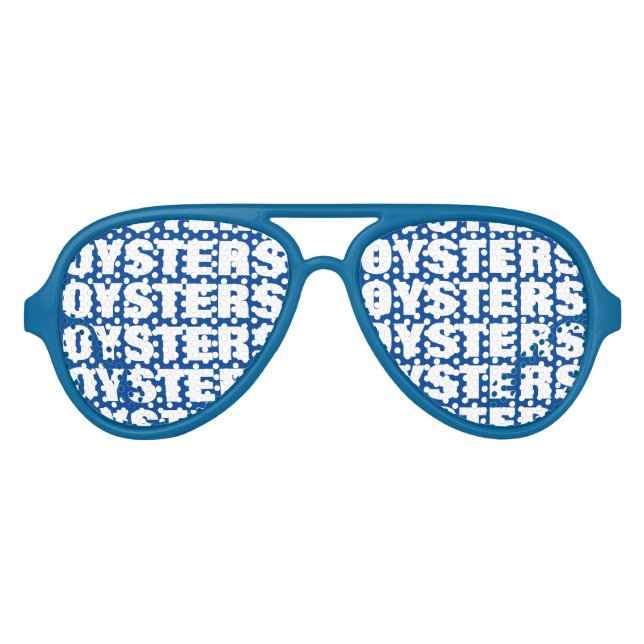 Oyster obsession party shades. Sea food sunglasses (Front)