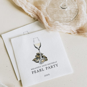 Oyster Pearl Party Napkin