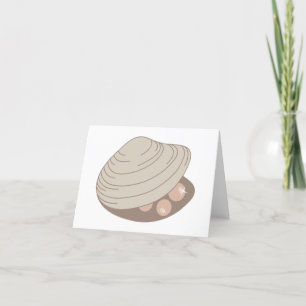 Oyster Pearls Thank You Card