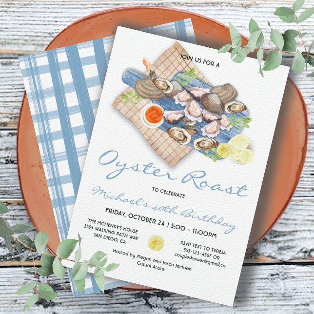 Oyster Roast Bake Party Invitation (Creator Uploaded)