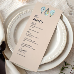 Oyster Roast Coastal Seafood Wedding Dinner Menu