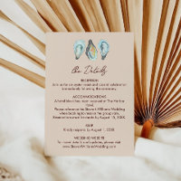 Oyster Roast Coastal Seaside Watercolor Wedding