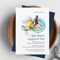 Oyster Roast Couple Engagement Toast Seafood Party