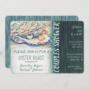 Oyster Roast Couples Shower in Ocean Colours Invitation