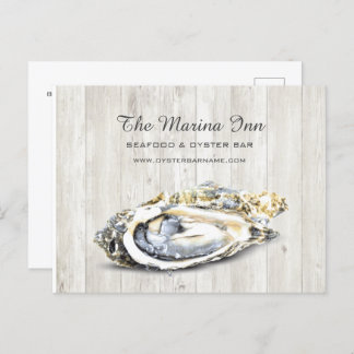 Oyster Roast Seafood Nautical Food Business Postcard