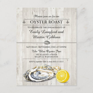 Oyster Roast Seafood Nautical Party Invitation