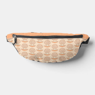 Oyster shell and Pearl Gender Neutral Patterned Bum Bags