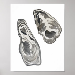 Oyster Shell Painting Poster