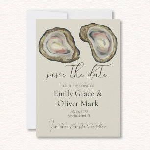 Oyster Shells Wedding Save The Date