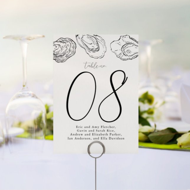 Oyster Shucking Party and Wedding Table Number  (Creator Uploaded)