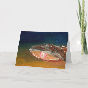 Oyster with Pearl - Greeting Card