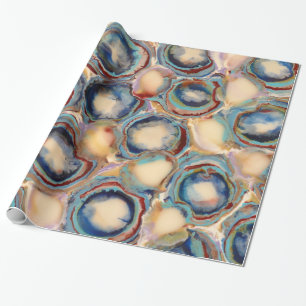 Oysters and Agates Wrapping Paper