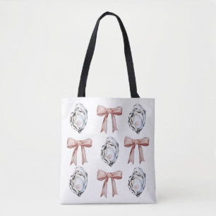 Oysters and Bows Tote Bag