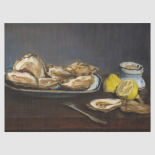 Oysters by Edouard Manet Tissue Paper