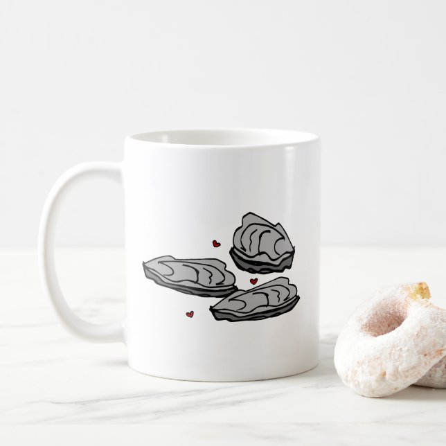 Oysters Coffee Mug (With Donut)