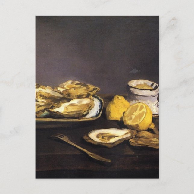 Oysters - Édouard Manet Postcard (Front)