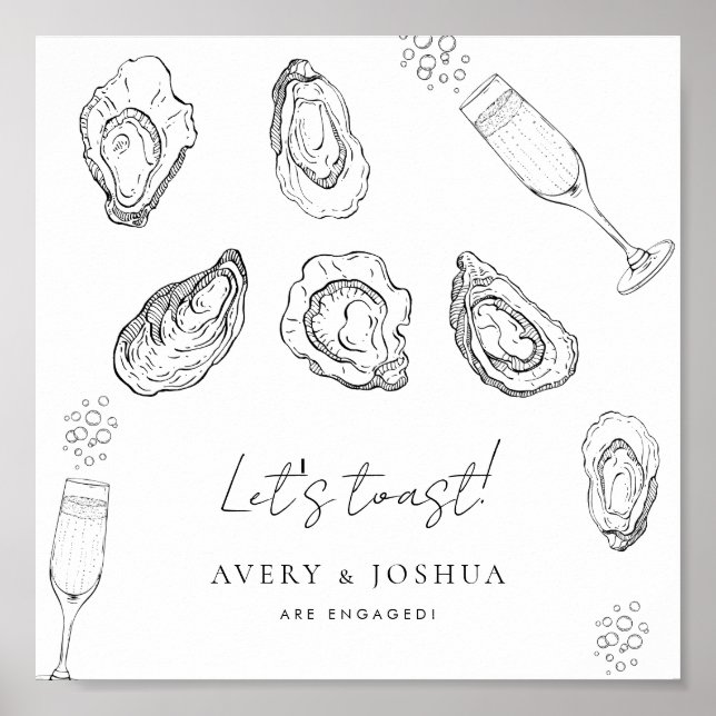 Oysters Napkins Poster (Front)