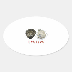 OYSTERS OVAL STICKER