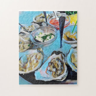 Oysters Plate Jigsaw Puzzle
