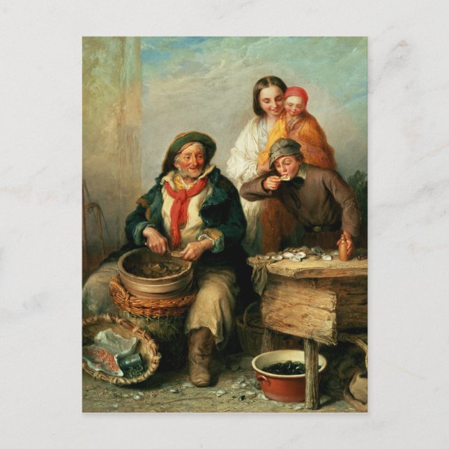 Oysters, Young Sir? Postcard (Front)