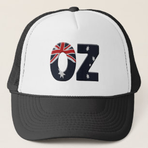 Oz + Australia flag Trucker Hat