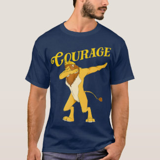 OZ Cowardly Dabbing Lion Courage  ArtWizard Of T-Shirt