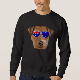 OZ Flag Russell Terrier Dog Australia Pocket Sweatshirt