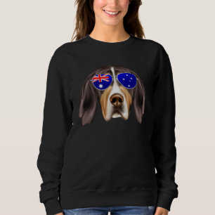 OZ Flag Treeing Walker Coonhound Dog Australia Poc Sweatshirt