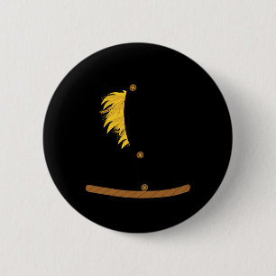 OZ Halloween Scarecrow Costume  Art-Fun Wizard of  6 Cm Round Badge