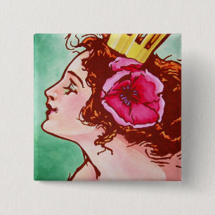 Oz Pinback - Ozma 15 Cm Square Badge