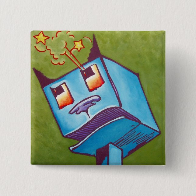 Oz Pinback - The Woozy 15 Cm Square Badge (Front)